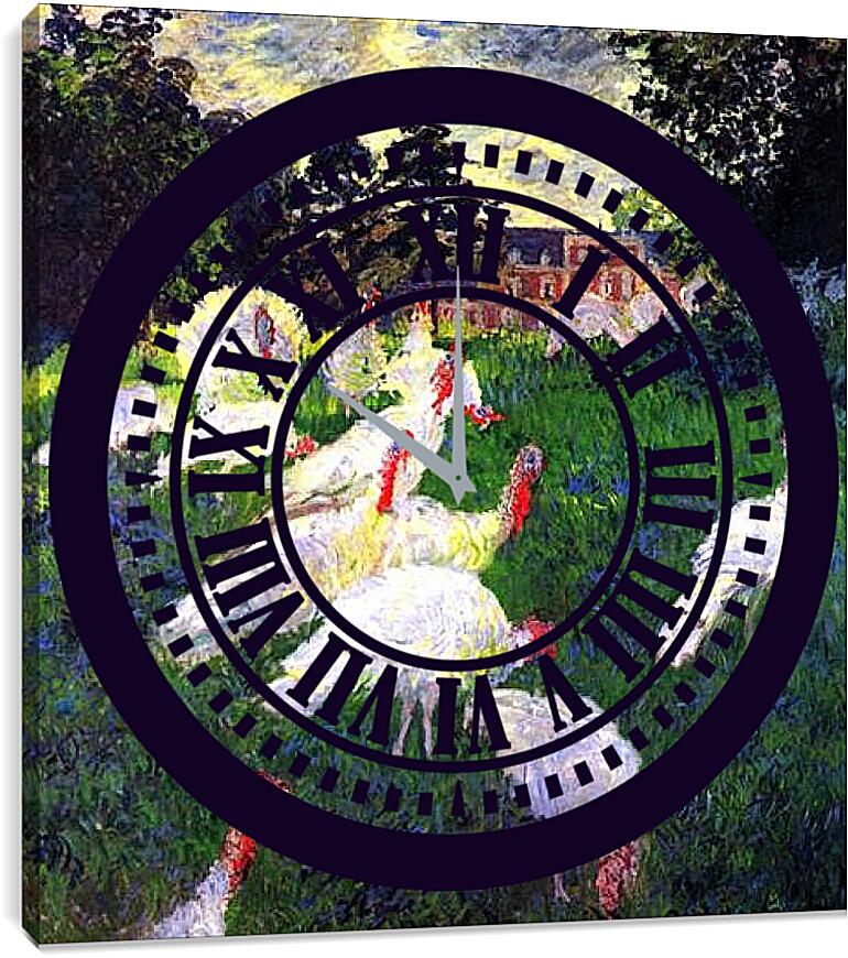 Часы картина - The Turkeys. Клод Моне