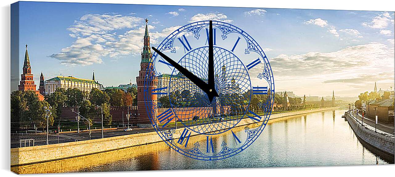 Часы картина - Вид на Кремль