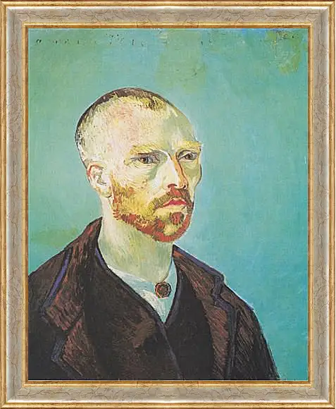 Картина в раме - Self Portrait (dedicated to Paul Gauguin). Поль Гоген