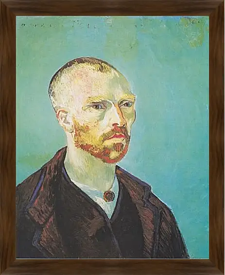 Картина в раме - Self Portrait (dedicated to Paul Gauguin). Поль Гоген