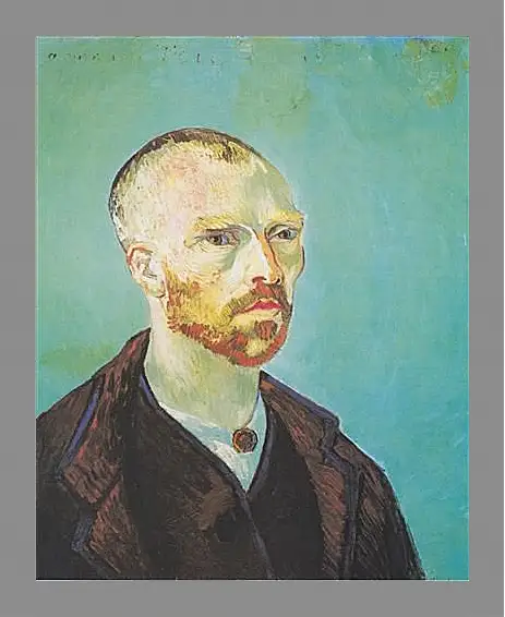 Картина в раме - Self Portrait (dedicated to Paul Gauguin). Поль Гоген