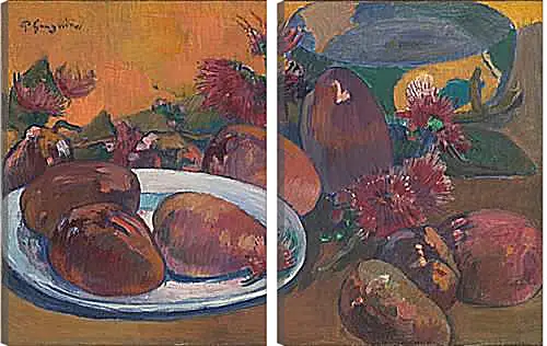 Модульная картина - Still Life with Mangoes 1.Поль Гоген