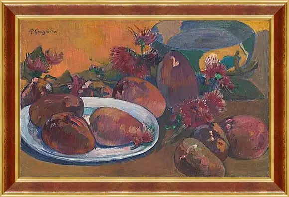 Картина в раме - Still Life with Mangoes 1.Поль Гоген