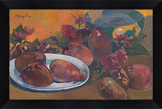 Картина в раме - Still Life with Mangoes 1.Поль Гоген