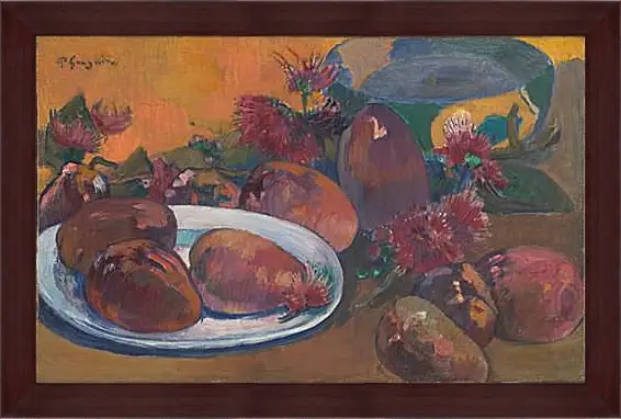 Картина в раме - Still Life with Mangoes 1.Поль Гоген