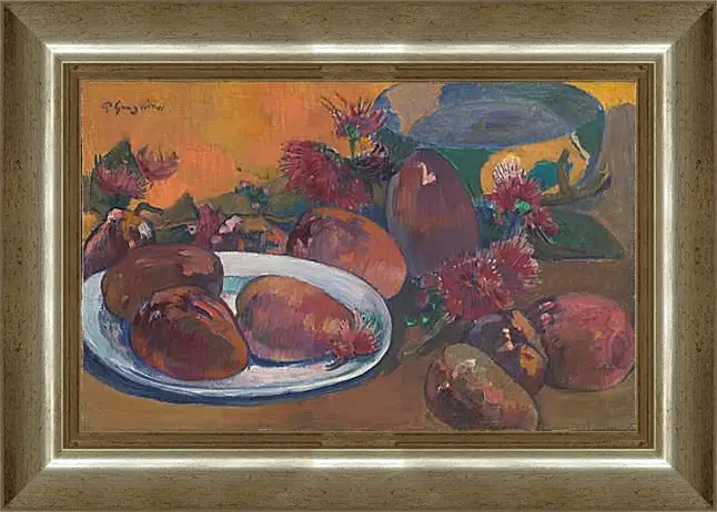 Картина в раме - Still Life with Mangoes 1.Поль Гоген