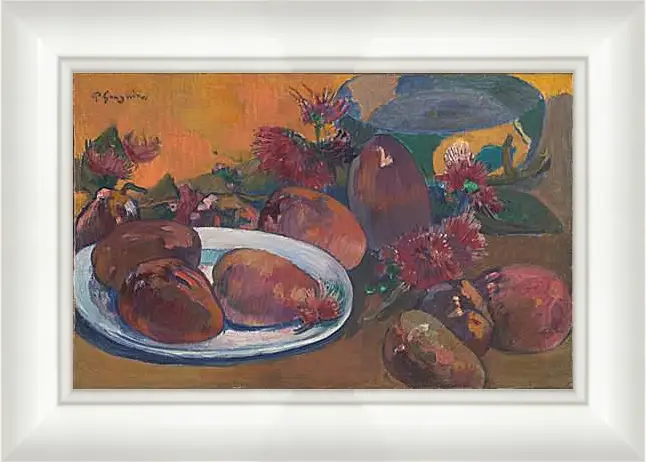 Картина в раме - Still Life with Mangoes 1.Поль Гоген