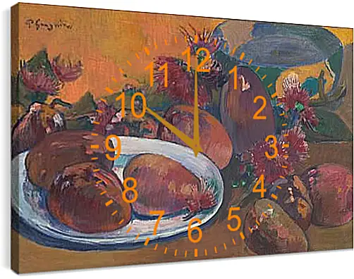 Часы картина - Still Life with Mangoes 1.Поль Гоген