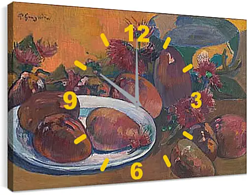 Часы картина - Still Life with Mangoes 1.Поль Гоген