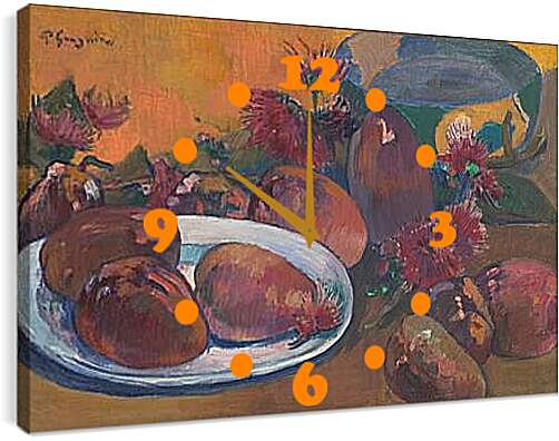 Часы картина - Still Life with Mangoes 1.Поль Гоген