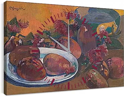 Часы картина - Still Life with Mangoes 1.Поль Гоген