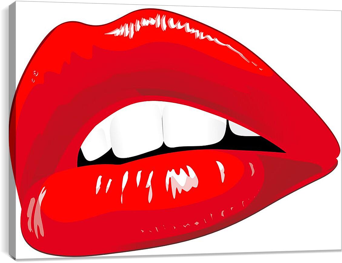 Постер и плакат - Красные губы
