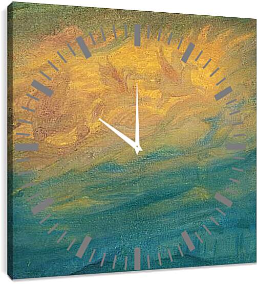 Часы картина - Илья пророк. Рерих Николай