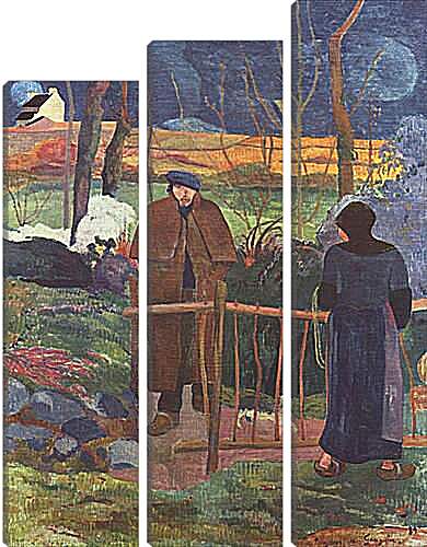 Модульная картина - Bonjour Monsieur Gauguin. Поль Гоген
