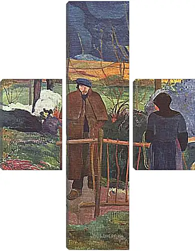 Модульная картина - Bonjour Monsieur Gauguin. Поль Гоген