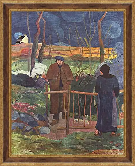 Картина в раме - Bonjour Monsieur Gauguin. Поль Гоген