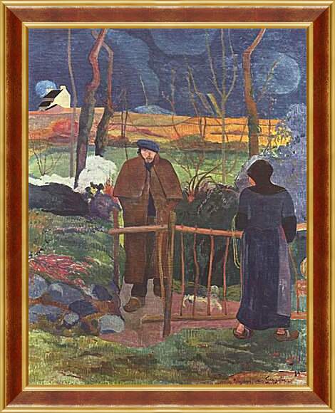 Картина в раме - Bonjour Monsieur Gauguin. Поль Гоген