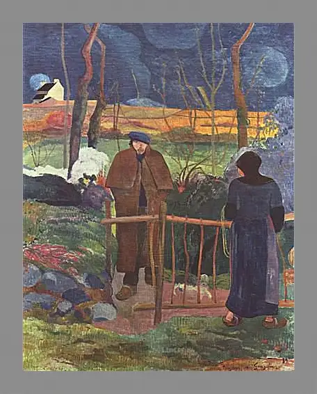 Картина в раме - Bonjour Monsieur Gauguin. Поль Гоген