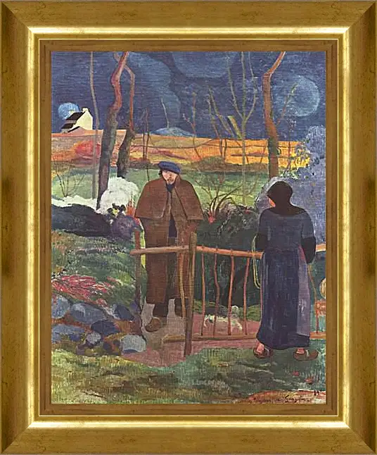 Картина в раме - Bonjour Monsieur Gauguin. Поль Гоген