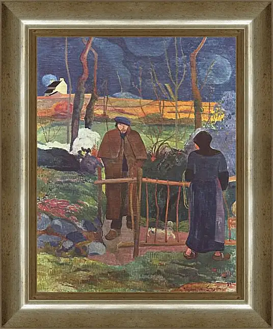 Картина в раме - Bonjour Monsieur Gauguin. Поль Гоген