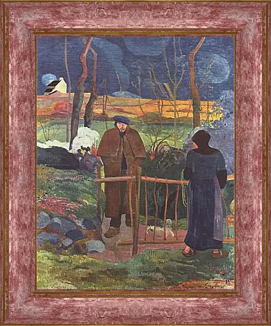 Картина в раме - Bonjour Monsieur Gauguin. Поль Гоген