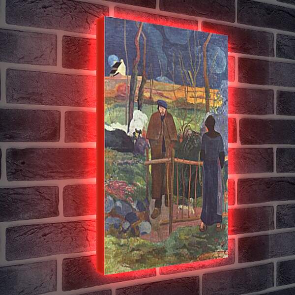 Лайтбокс световая панель - Bonjour Monsieur Gauguin. Поль Гоген
