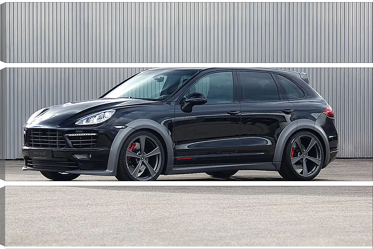 Модульная картина - Черный Porche Cayenne