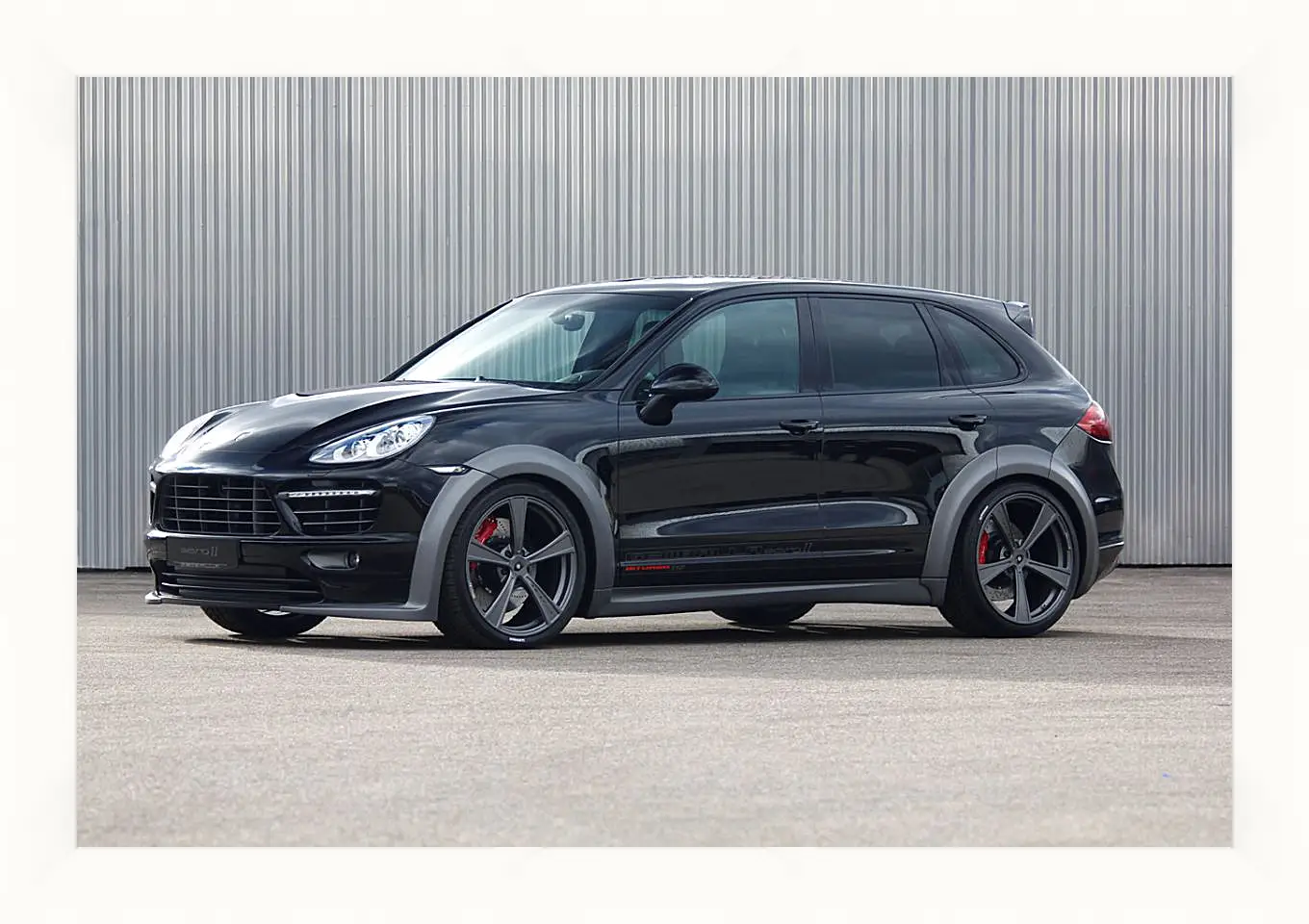 Картина в раме - Черный Porche Cayenne