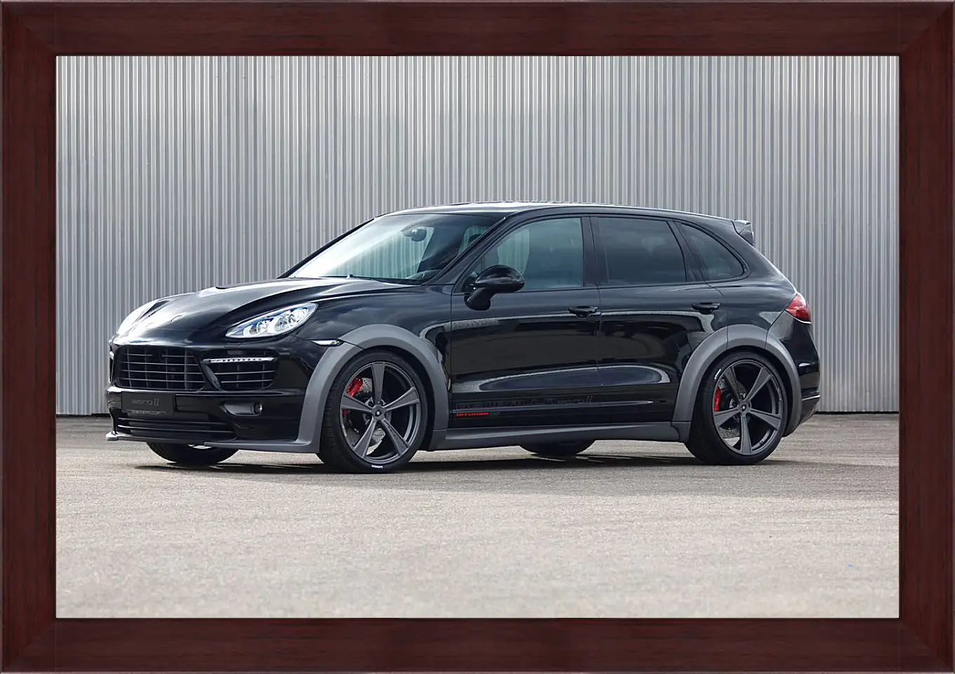 Картина в раме - Черный Porche Cayenne