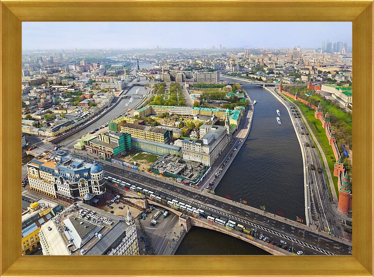 Картина в раме - Москва река