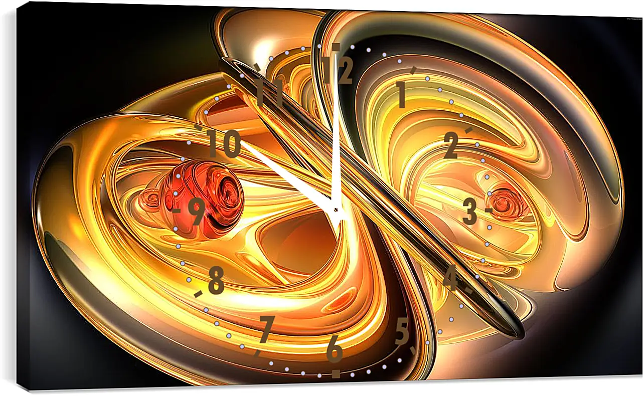 Часы картина - Объёмные волны