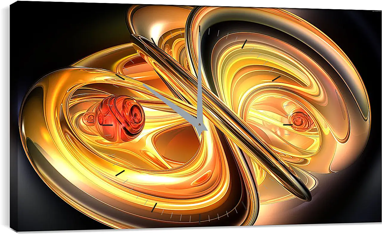 Часы картина - Объёмные волны