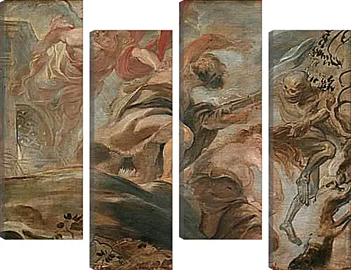Модульная картина - Expulsion from the Garden of Eden. Питер Пауль Рубенс