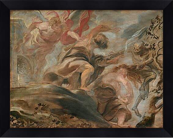 Картина в раме - Expulsion from the Garden of Eden. Питер Пауль Рубенс