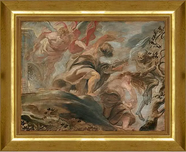 Картина в раме - Expulsion from the Garden of Eden. Питер Пауль Рубенс