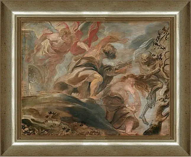 Картина в раме - Expulsion from the Garden of Eden. Питер Пауль Рубенс