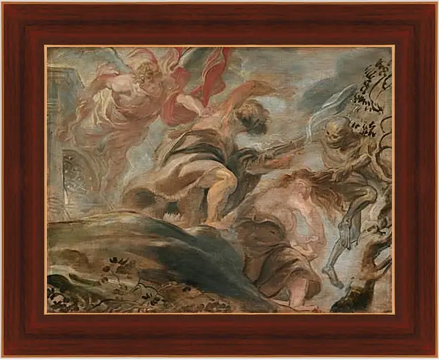 Картина в раме - Expulsion from the Garden of Eden. Питер Пауль Рубенс