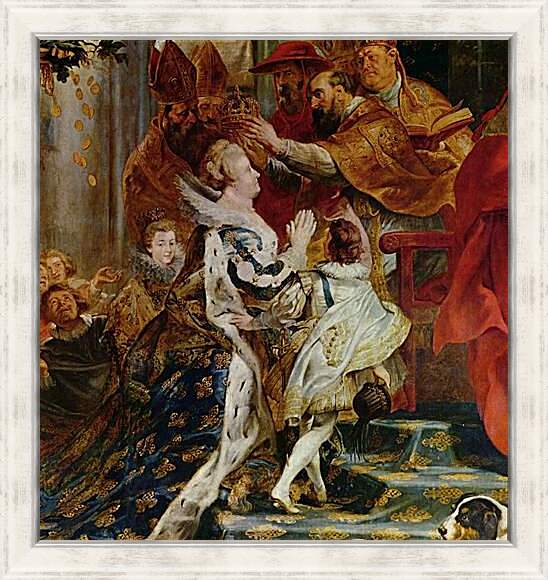 Картина в раме - Коронация Марии Медичи. Питер Пауль Рубенс