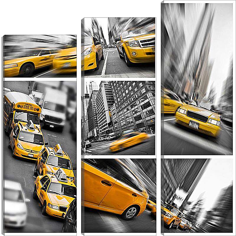 Модульная картина - Такси