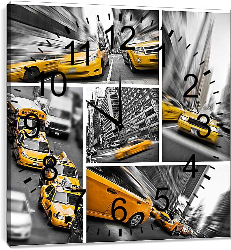 Часы картина - Такси