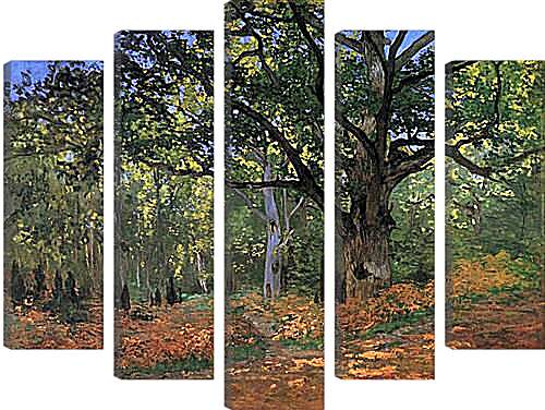 Модульная картина - The Bodmer Oak, Fontainbleau Forest. Клод Моне