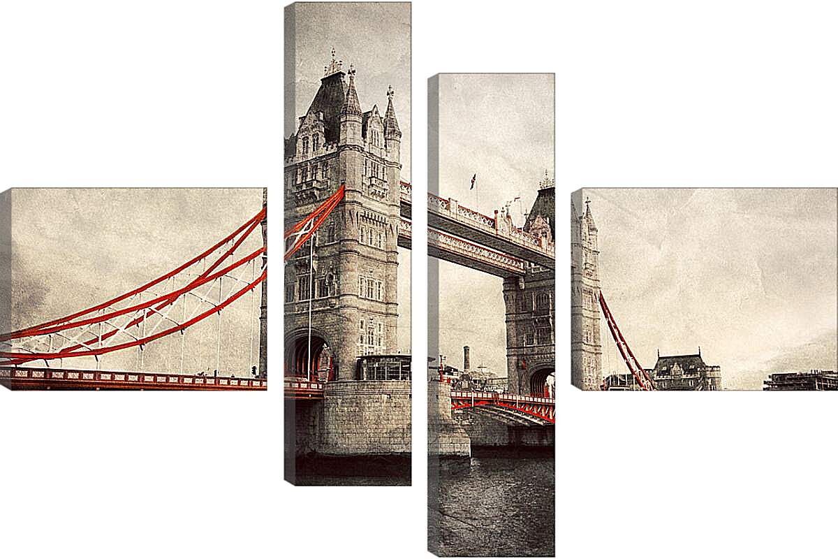 Модульная картина - london england tower bridge