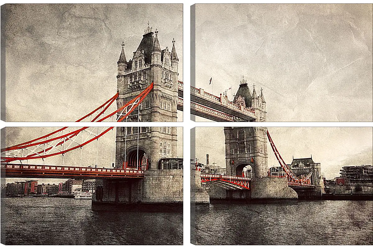 Модульная картина - london england tower bridge