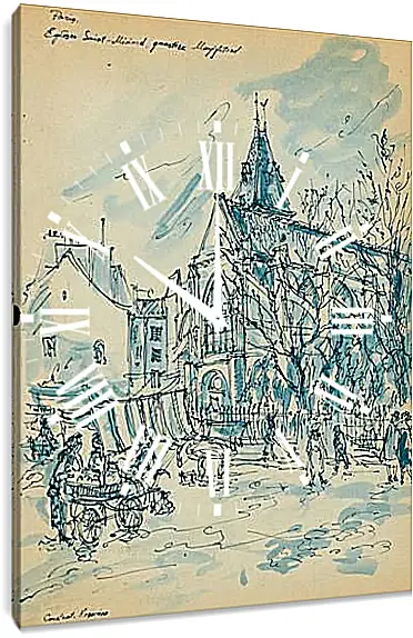 Часы картина - Paris. Коровин Константин