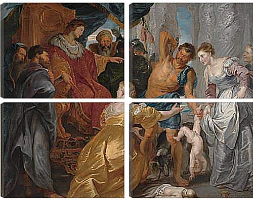 Модульная картина - The Judgement of Solomon. Питер Пауль Рубенс