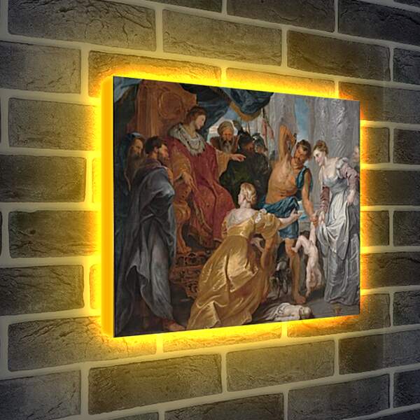 Лайтбокс световая панель - The Judgement of Solomon. Питер Пауль Рубенс