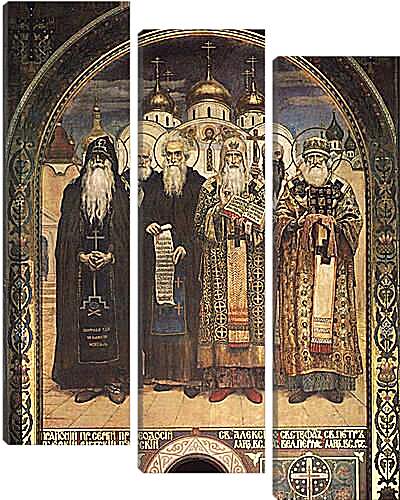 Модульная картина - Русские святые. Виктор Васнецов