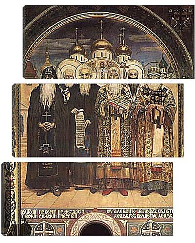 Модульная картина - Русские святые. Виктор Васнецов