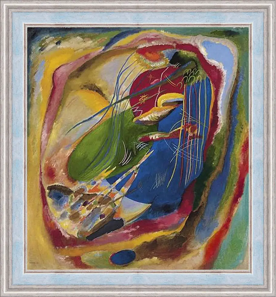 Картина в раме - Pintura con tres manchas. Кандинский Василий