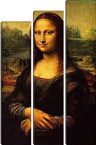 Модульная картина - Мона Лиза (Джоконда). Леонардо да Винчи